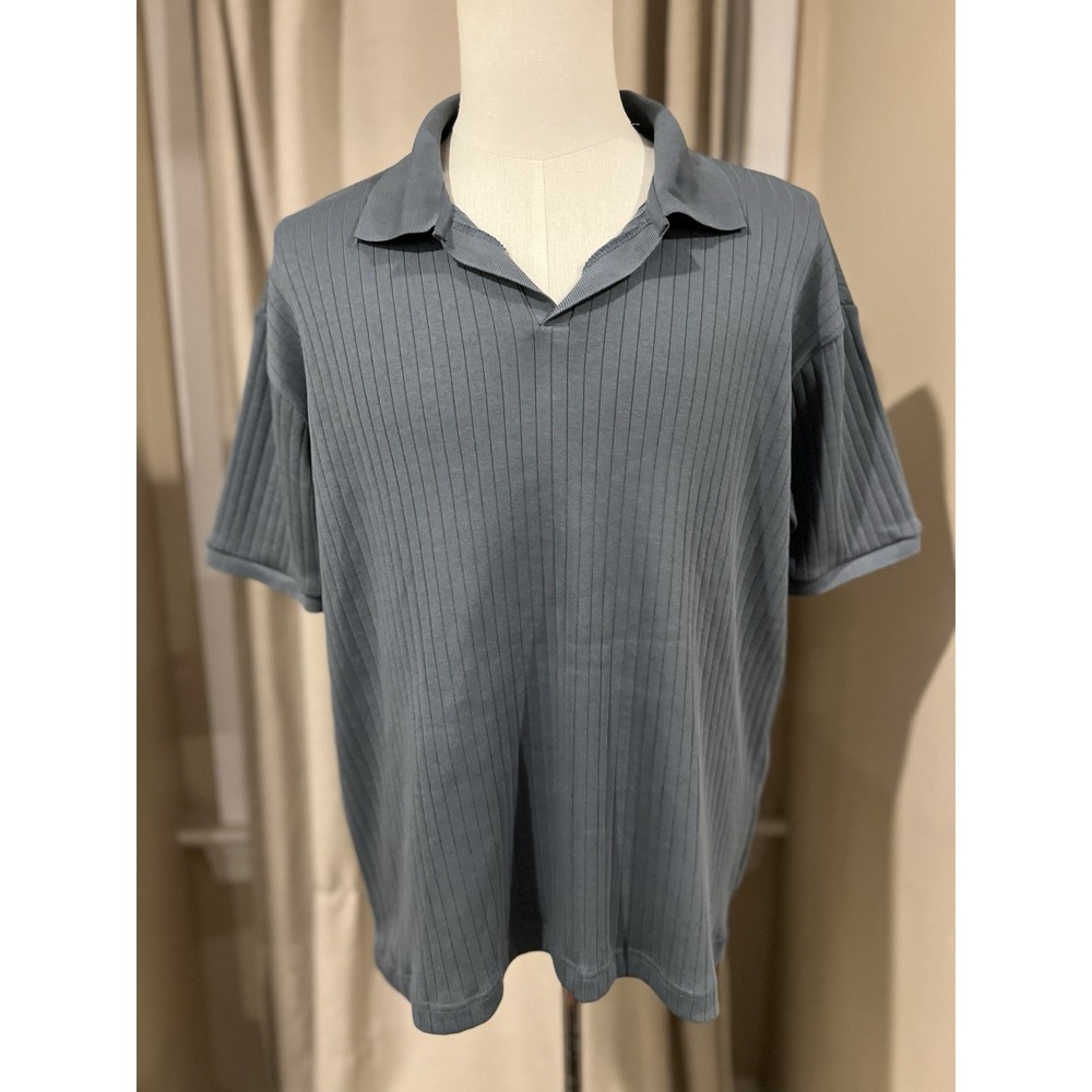 Zara Men's Polo Shirt Gray‎ Large NWT Msrp $49.90 Casual Business Golf
